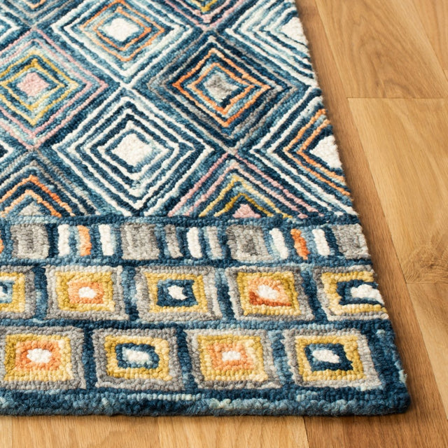 Safavieh Aspen Apn810M Blue/Gold Rug.