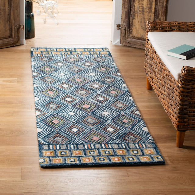 Safavieh Aspen Apn810M Blue/Gold Rug.