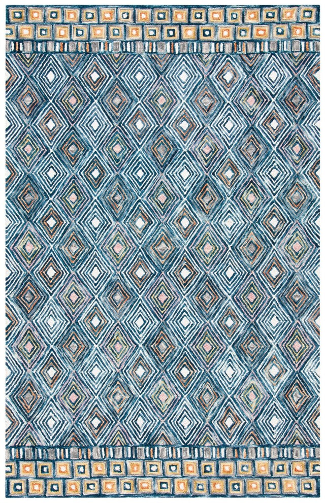 Safavieh Aspen Apn810M Blue/Gold Rug.