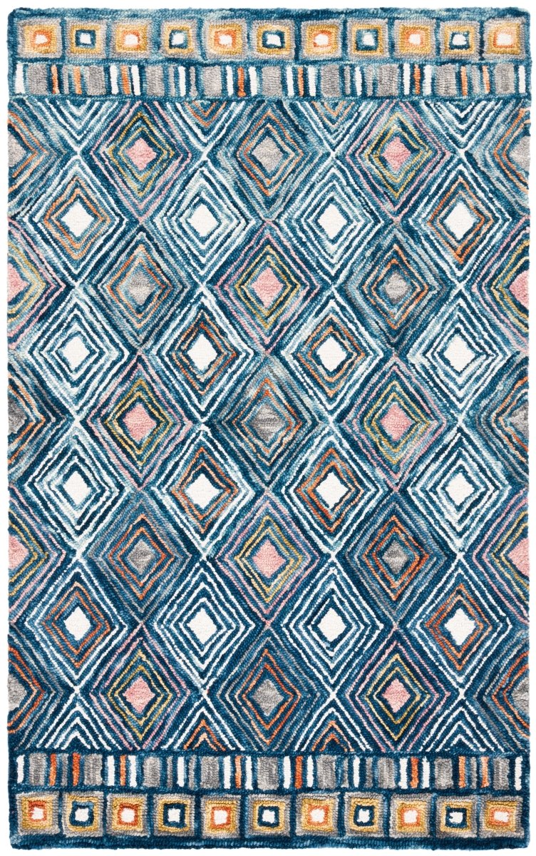 Safavieh Aspen Apn810M Blue/Gold Rug.