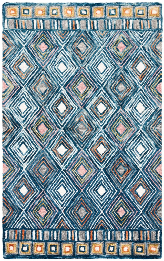 Safavieh Aspen Apn810M Blue/Gold Rug.