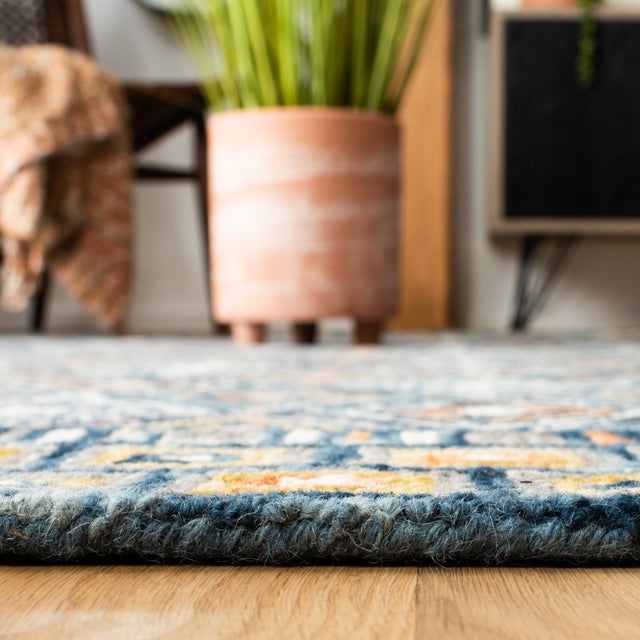 Safavieh Aspen Apn810M Blue/Gold Rug.