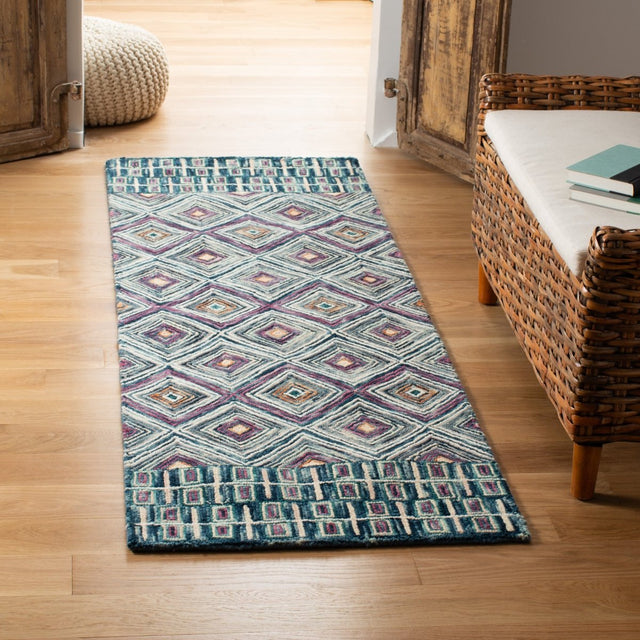 Safavieh Aspen Apn812M Blue/Red Rug.