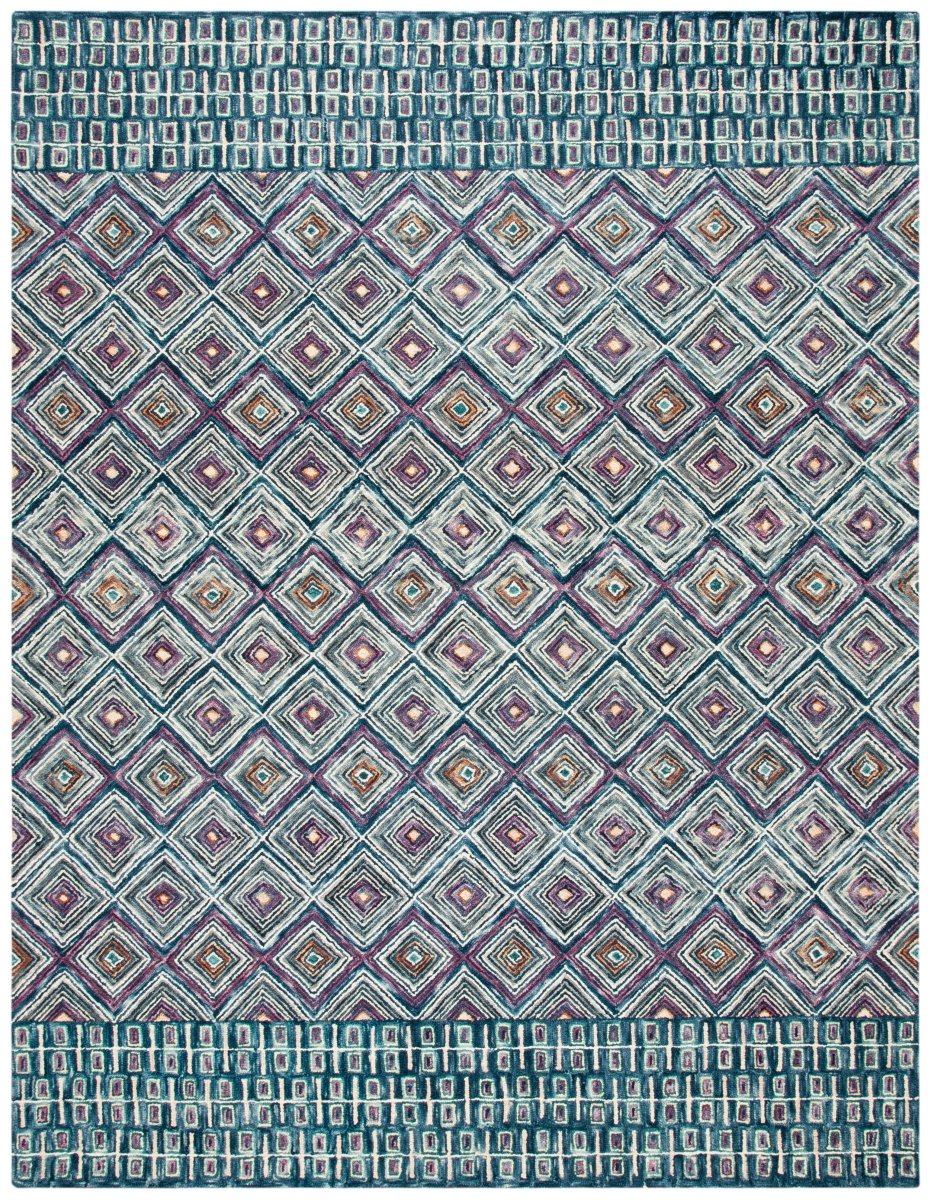 Safavieh Aspen Apn812M Blue/Red Rug.
