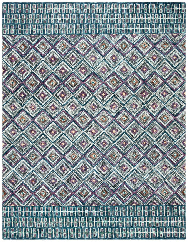 Safavieh Aspen Apn812M Blue/Red Rug.