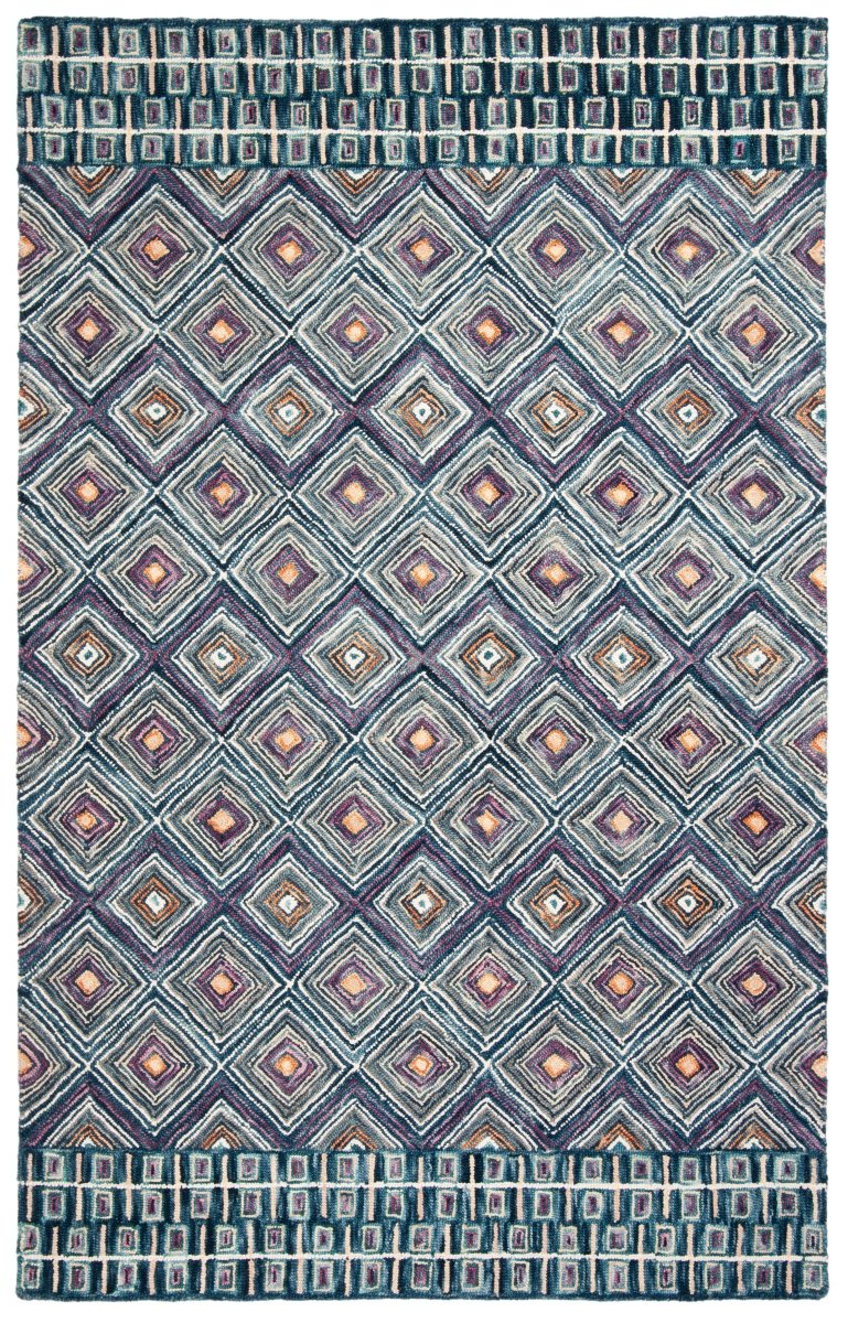 Safavieh Aspen Apn812M Blue/Red Rug.