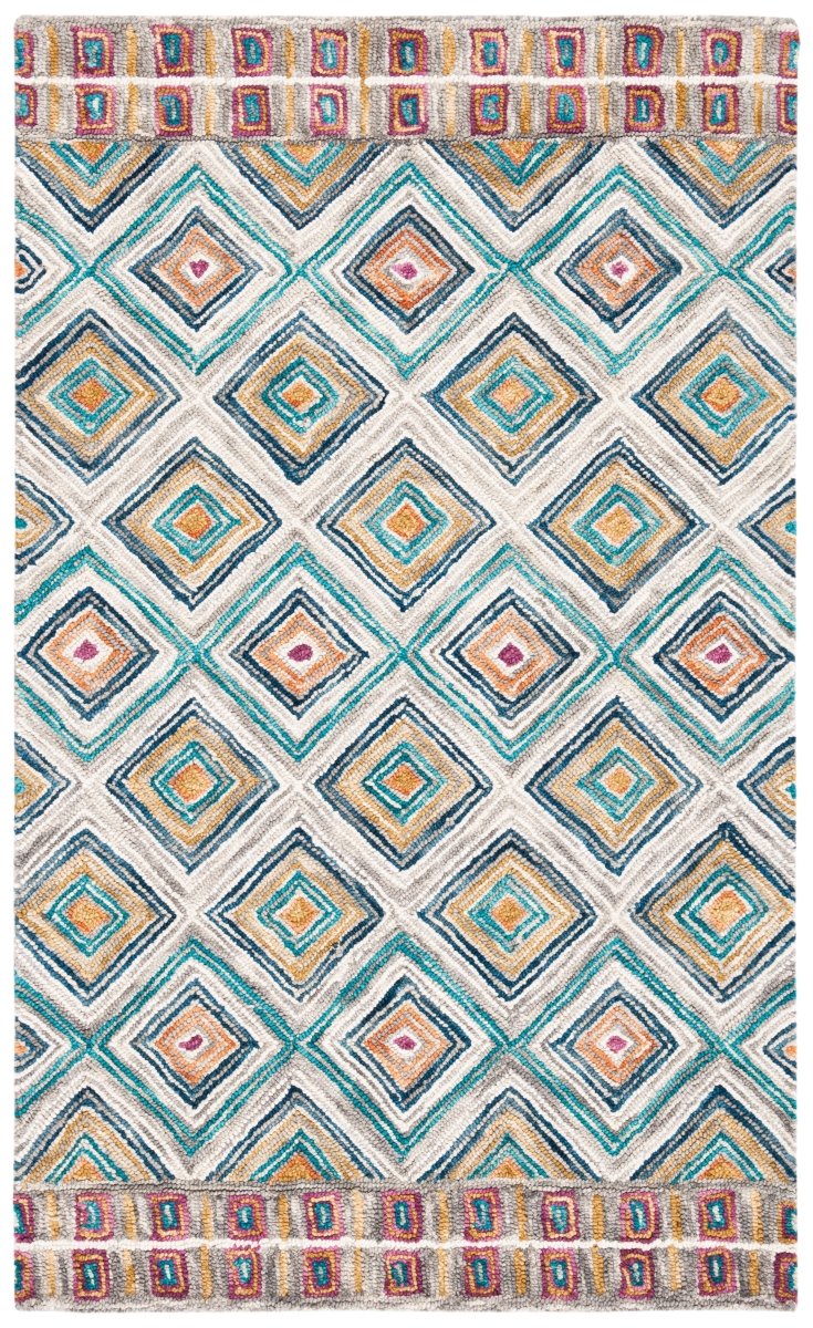 Safavieh Aspen Apn812Y Green/Red Rug.