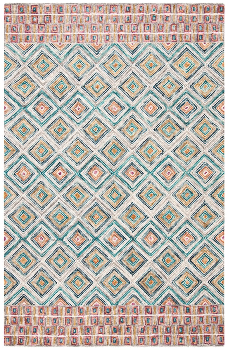 Safavieh Aspen Apn812Y Green/Red Rug.