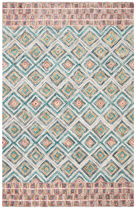 Safavieh Aspen Apn812Y Green/Red Rug.