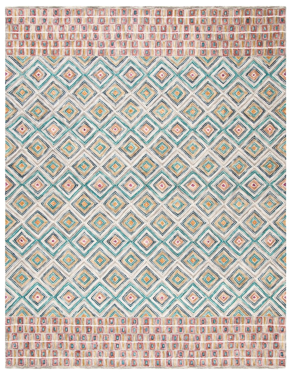 Safavieh Aspen Apn812Y Green/Red Rug.