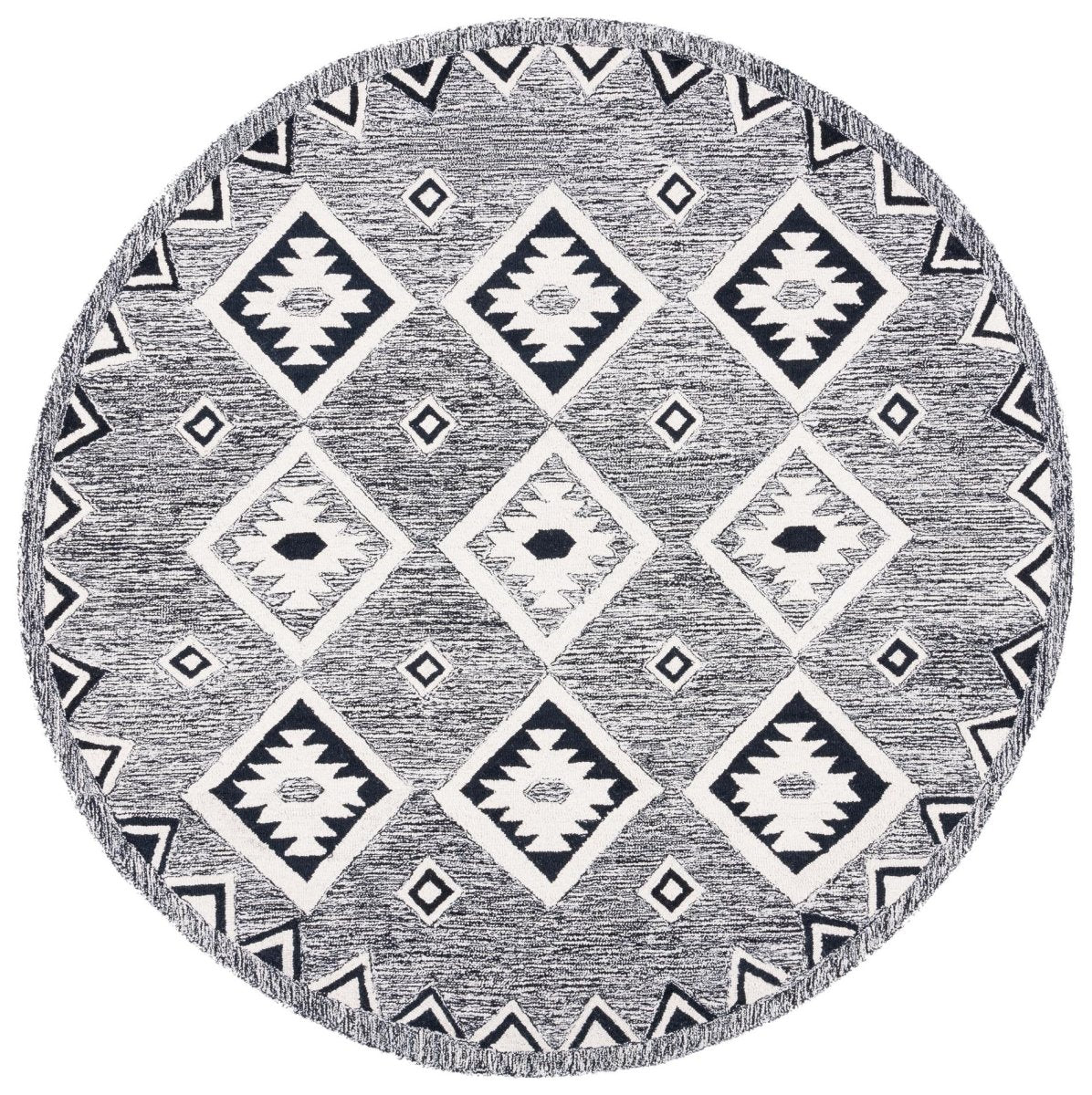 Safavieh Aspen Apn814Z Black/Ivory Rug.