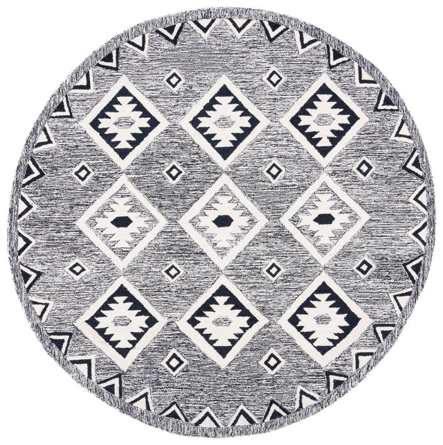Safavieh Aspen Apn814Z Black/Ivory Rug.