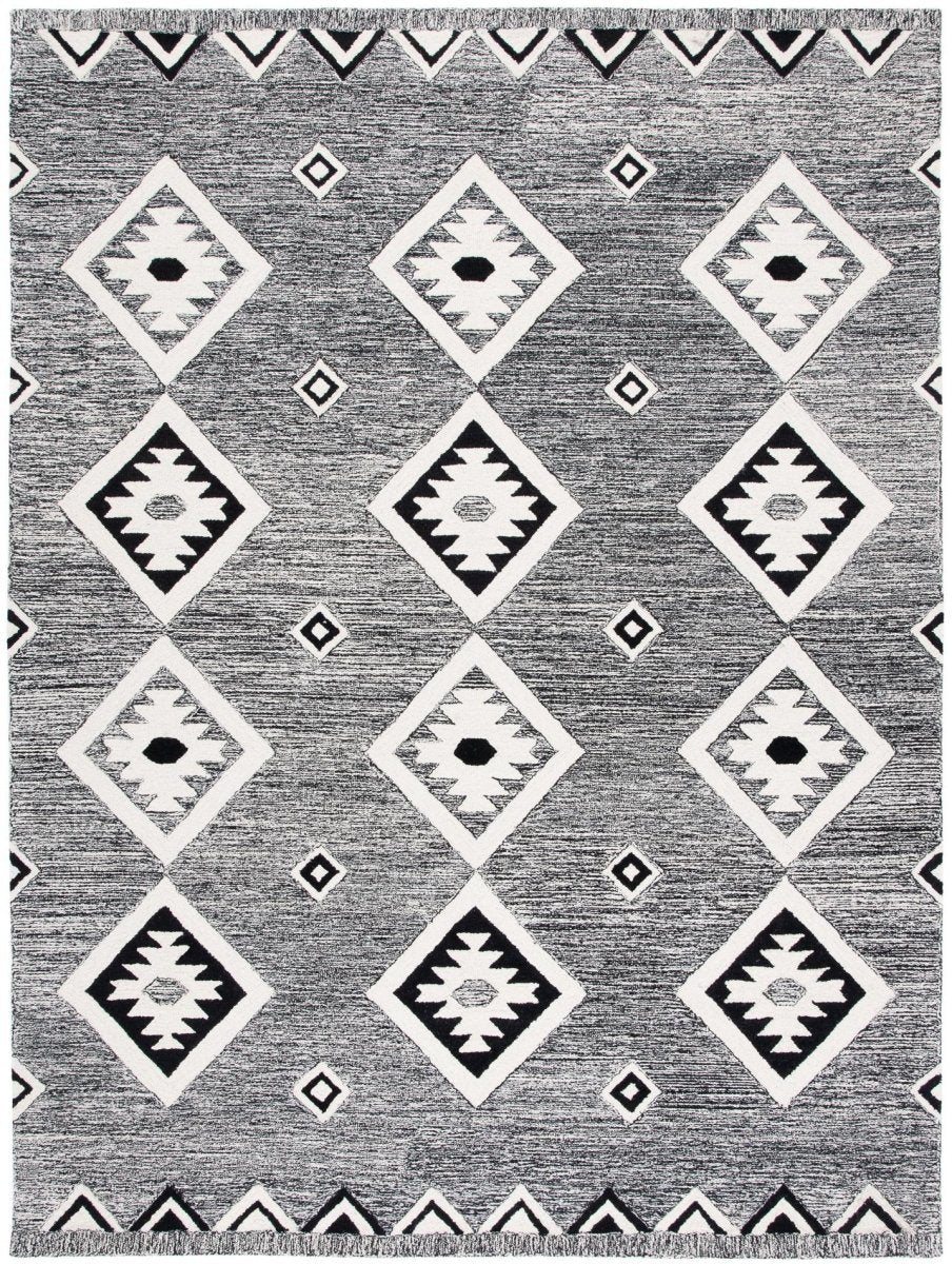 Safavieh Aspen Apn814Z Black/Ivory Rug.