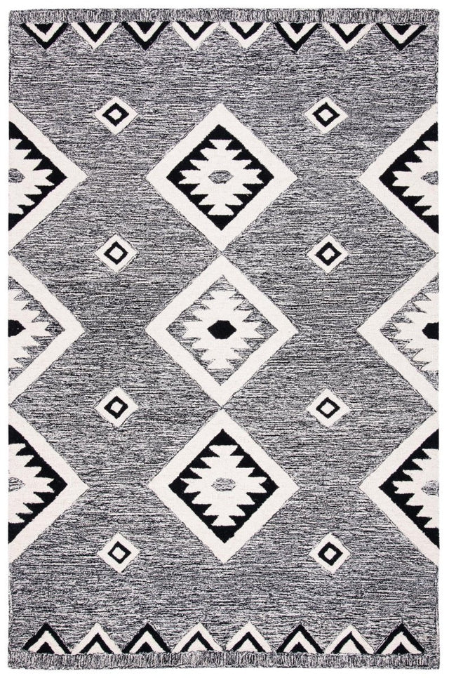 Safavieh Aspen Apn814Z Black/Ivory Rug.