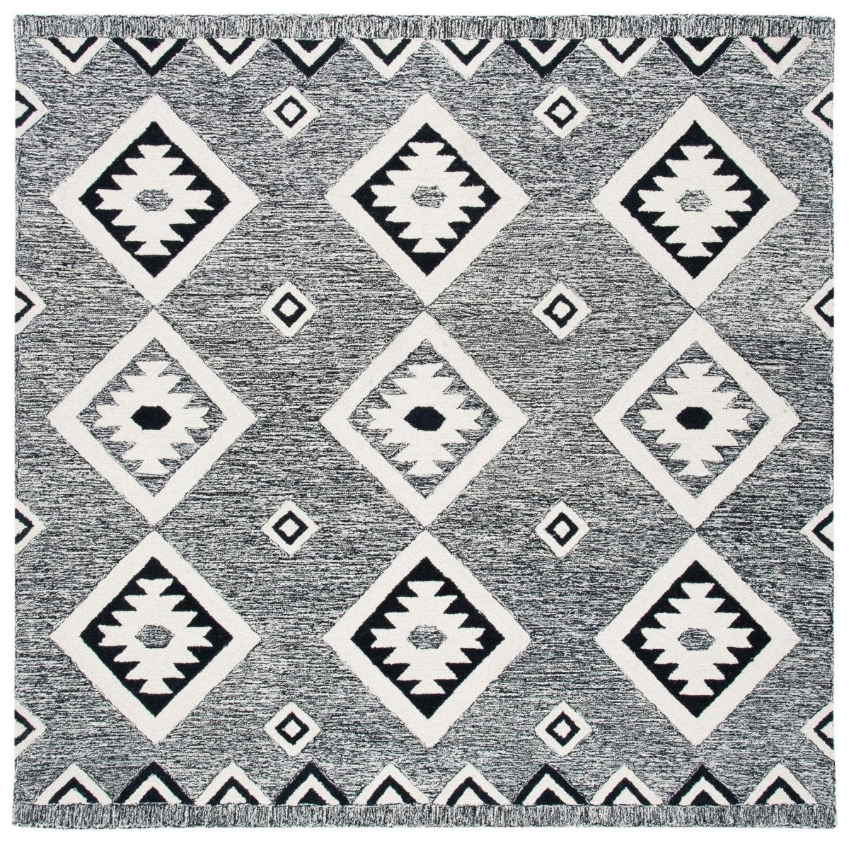 Safavieh Aspen Apn814Z Black/Ivory Rug.