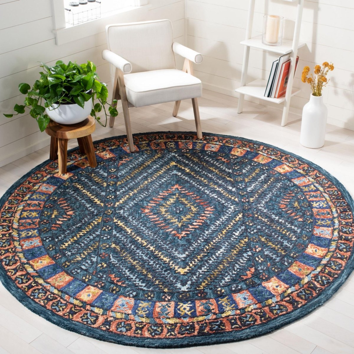 Safavieh Aspen Apn815P Rust/Green Rug.