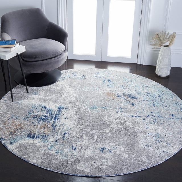 Safavieh Aston Asn708F Grey/Blue Rugs.