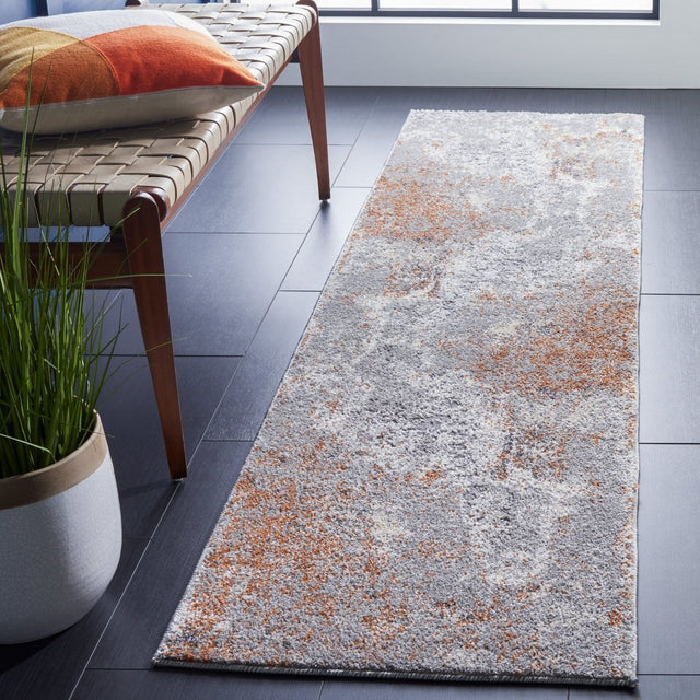 Safavieh Aston Asn708P Grey/Rust Rugs.
