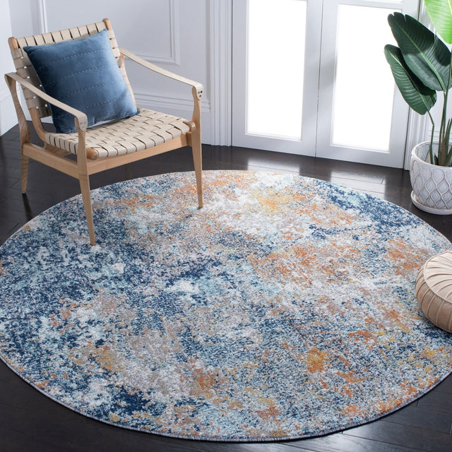 Safavieh Aston Asn710L Navy/Gold Rugs.