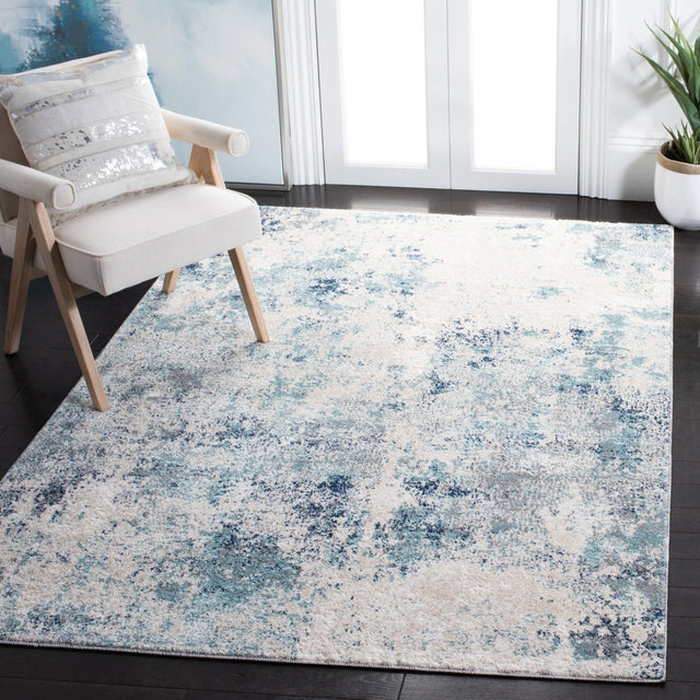 Safavieh Aston Asn710M Ivory/Blue Rug.