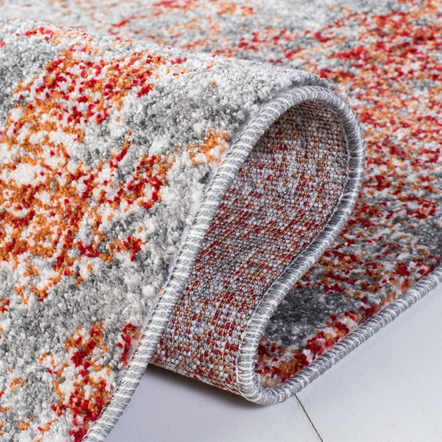 Safavieh Aston Asn710Q Red/Grey Rugs.