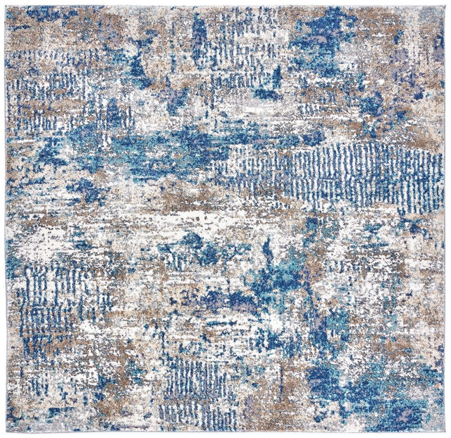 Safavieh Aston Asn712F Grey/Navy Rugs.