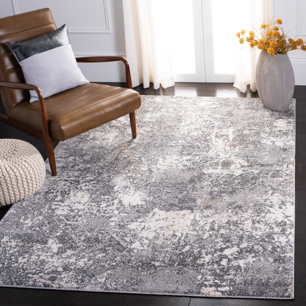 Safavieh Aston Asn715F Light Grey/Grey Rugs.