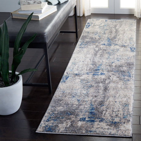 Safavieh Aston Asn718F Grey/Navy Rug.