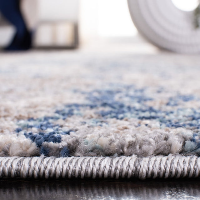 Safavieh Aston Asn718F Grey/Navy Rug.