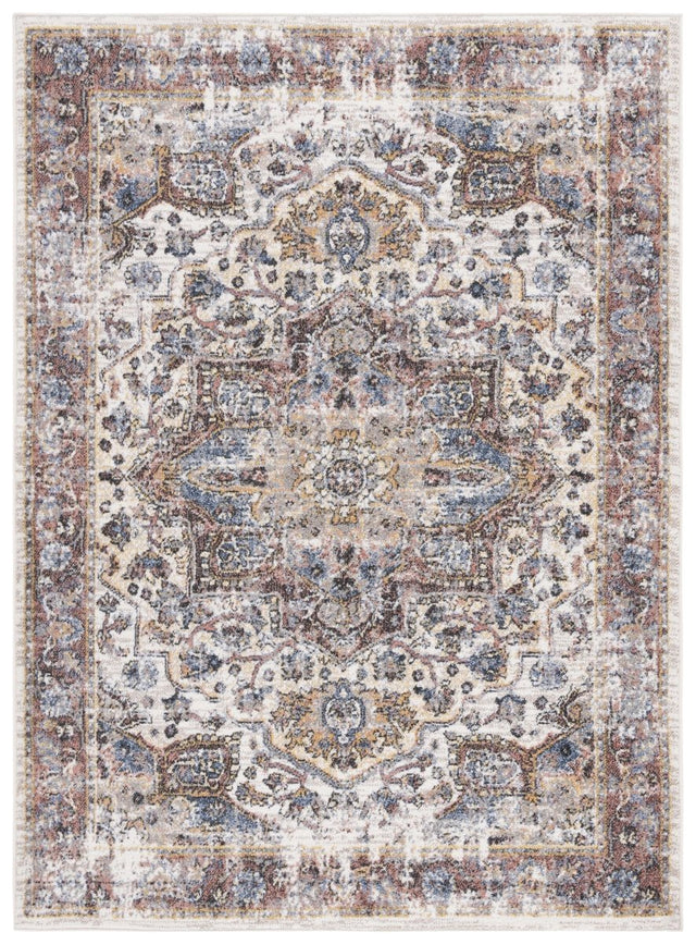 Safavieh Astoria Asa402A Ivory/Blue Rust Rug.