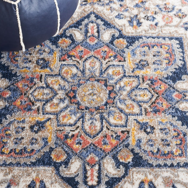 Safavieh Astoria Asa404M Blue/Rust Rug.