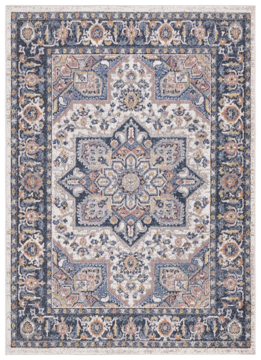 Safavieh Astoria Asa404M Blue/Rust Rug.