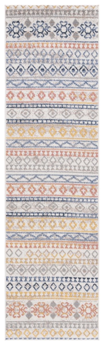 Safavieh Astoria Asa414A Ivory/Blue Rust Rug.