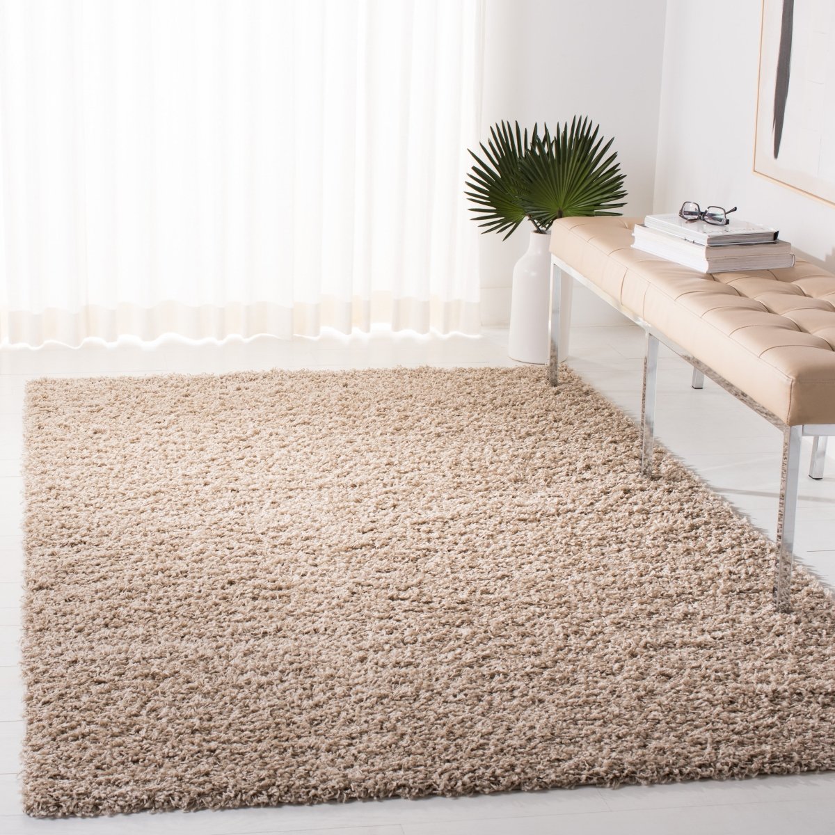 Safavieh Athens Shag Sgas119G Beige Rugs.