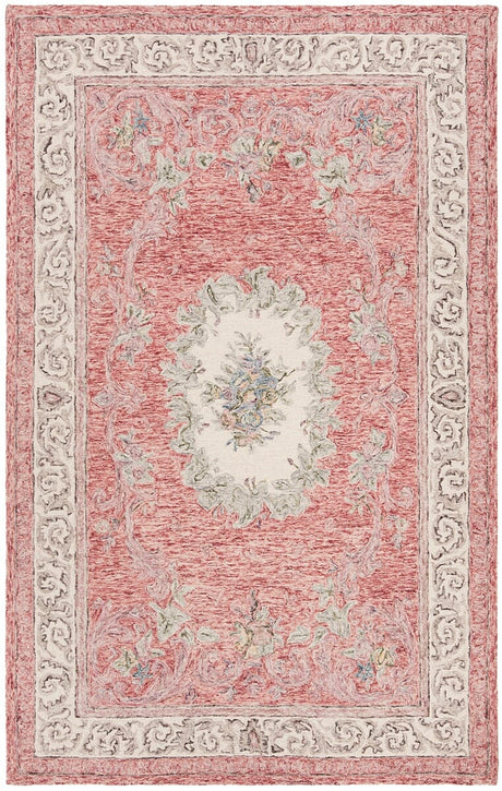 Safavieh Aubusson Aub105Q Red / Ivory Rugs.