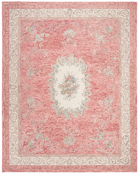 Safavieh Aubusson Aub105Q Red / Ivory Rugs.