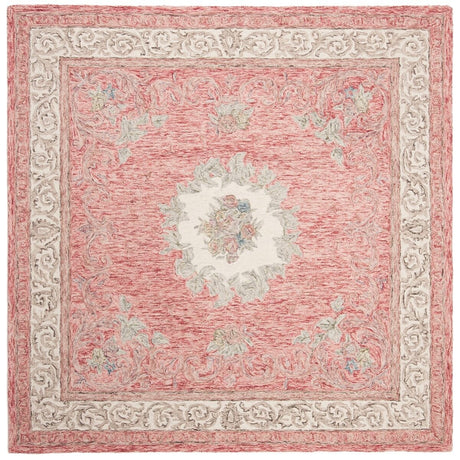 Safavieh Aubusson Aub105Q Red / Ivory Rugs.