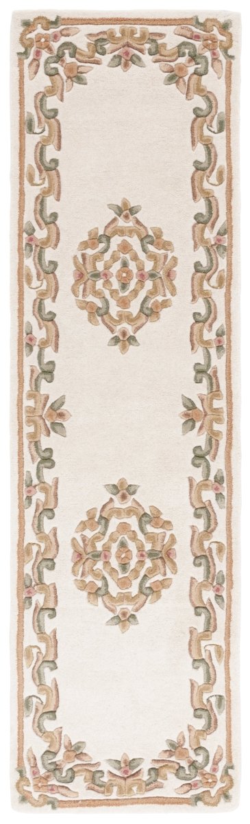 Safavieh Aubusson Aub301A Ivory/Green Rug.