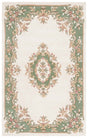 Safavieh Aubusson Aub301A Ivory/Green Rug.