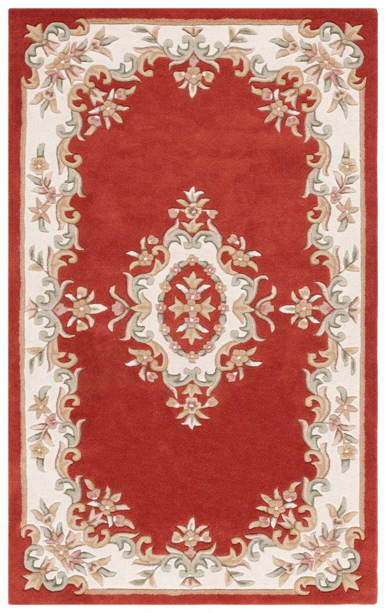 Safavieh Aubusson Aub301P Rust/Ivory Rug.