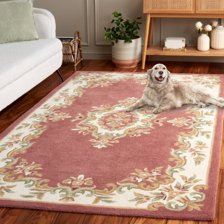 Safavieh Aubusson Aub301U Pink/Ivory Rug.