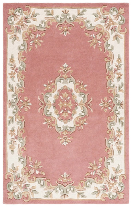 Safavieh Aubusson Aub301U Pink/Ivory Rug.