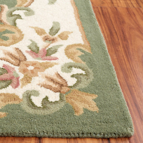 Safavieh Aubusson Aub301Y Green/Ivory Rug.