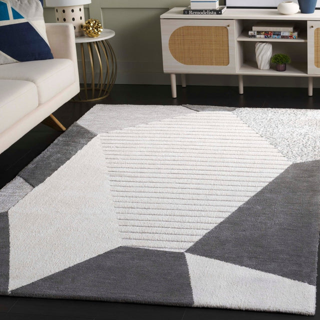 Safavieh Audrey Aud108F Grey/Ivory Rug.