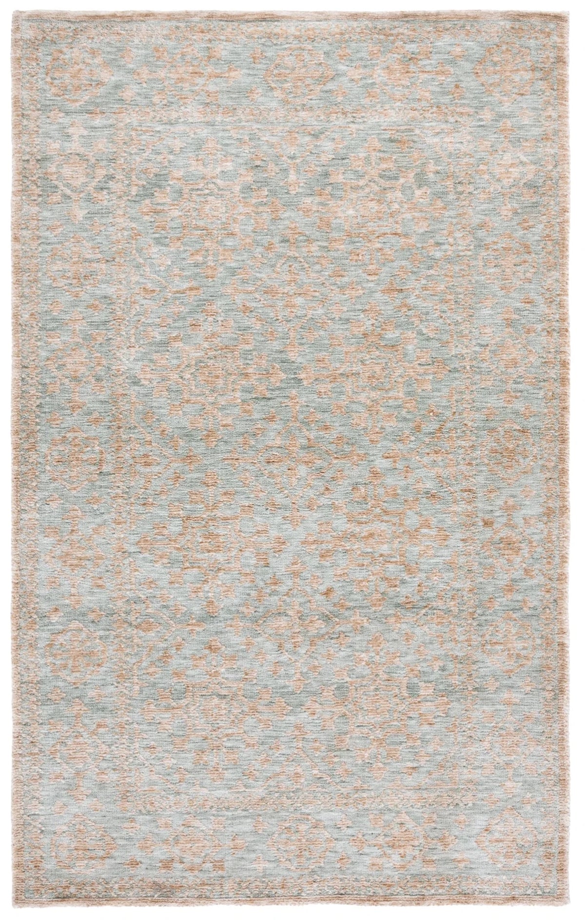 Safavieh Audrey 4'-0" x 6'-0" Rug in Light Teal / Beige