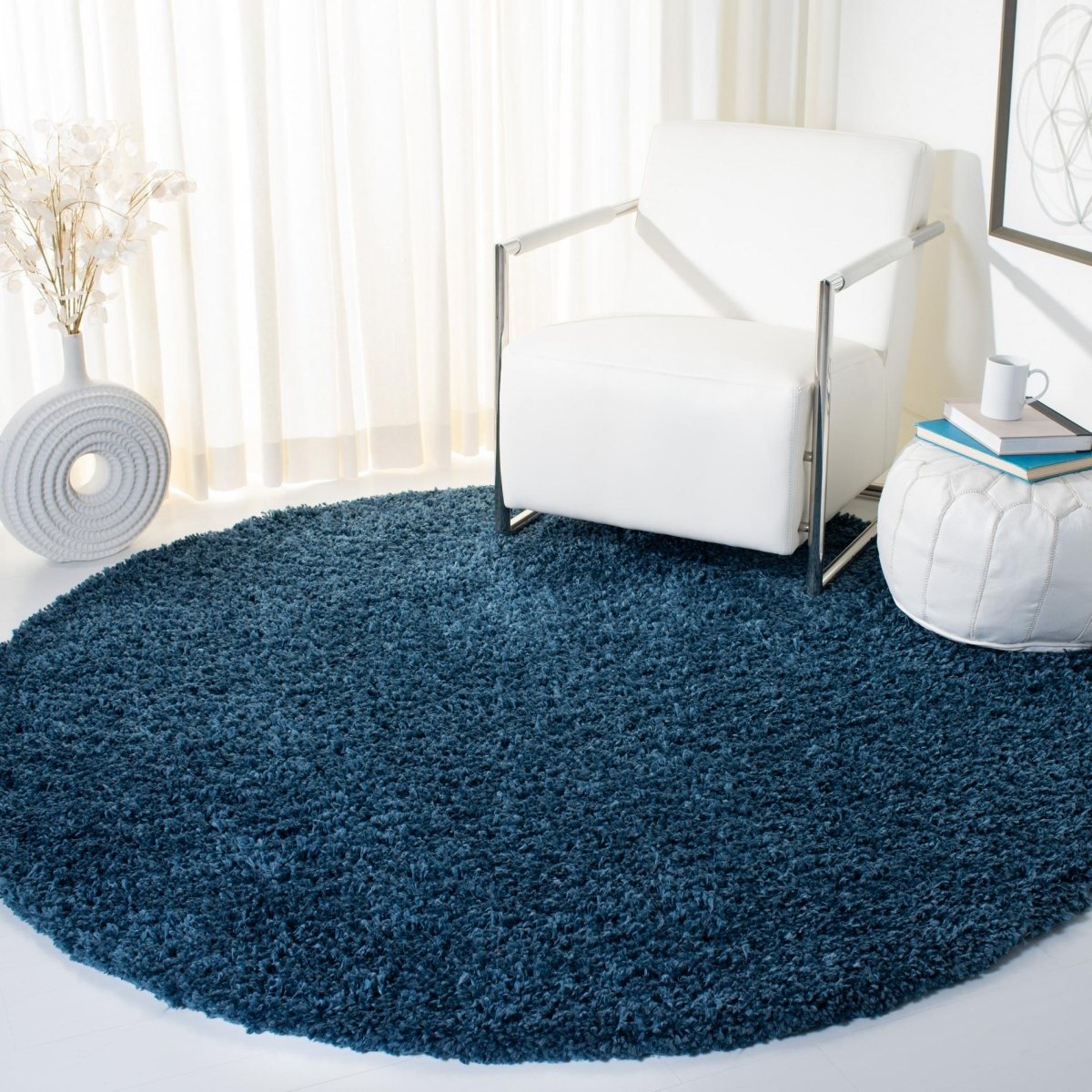 Safavieh August Shag Aug200M Navy Rugs.