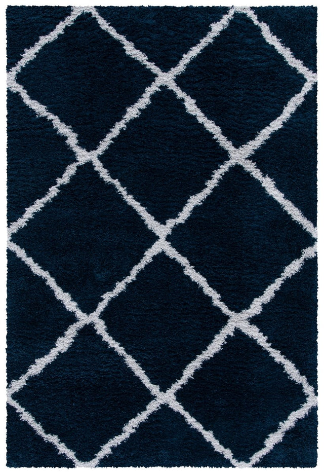 Safavieh August Shag Aug501B Navy/Ivory Rugs.