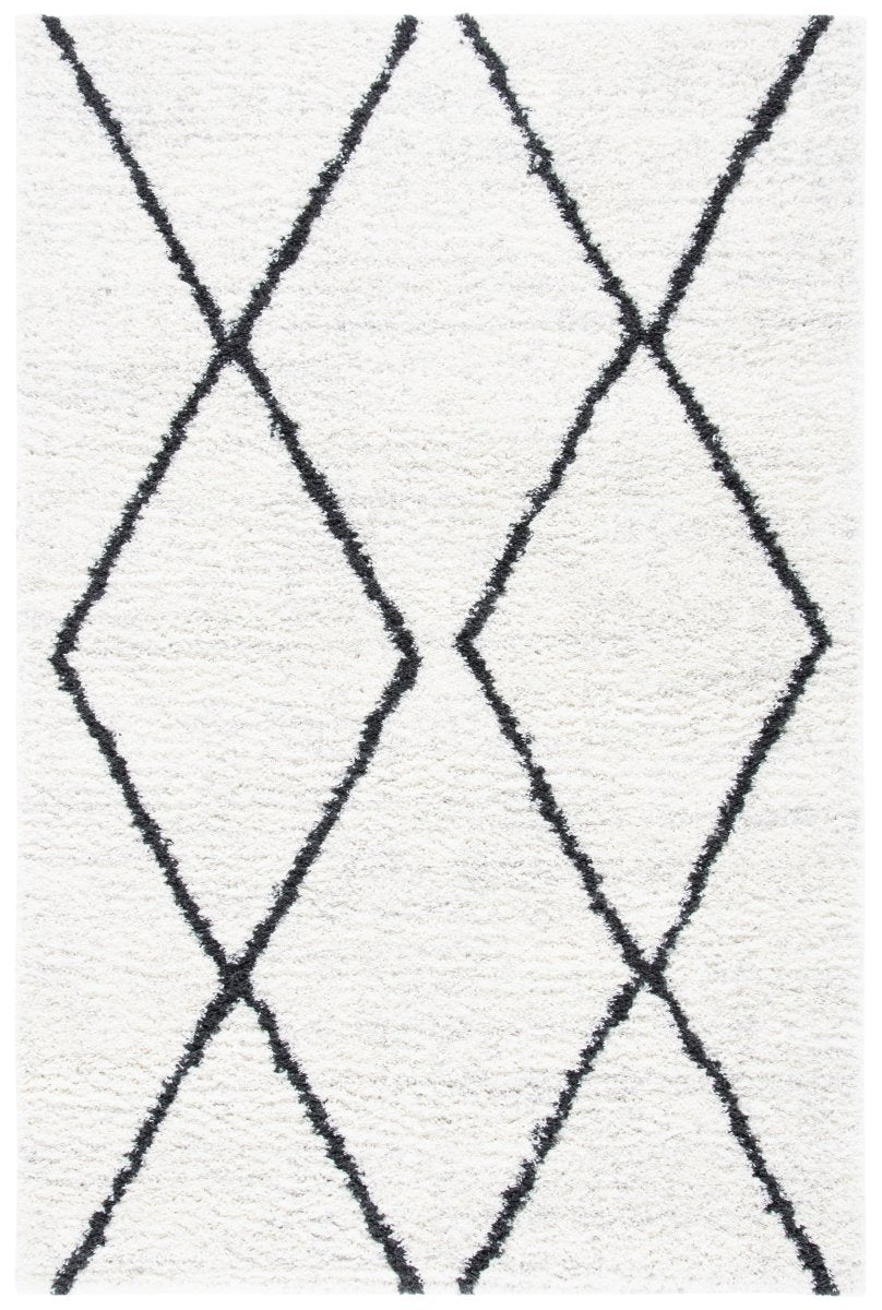 Safavieh August Shag Aug582F Ivory/Dark Grey Rugs.