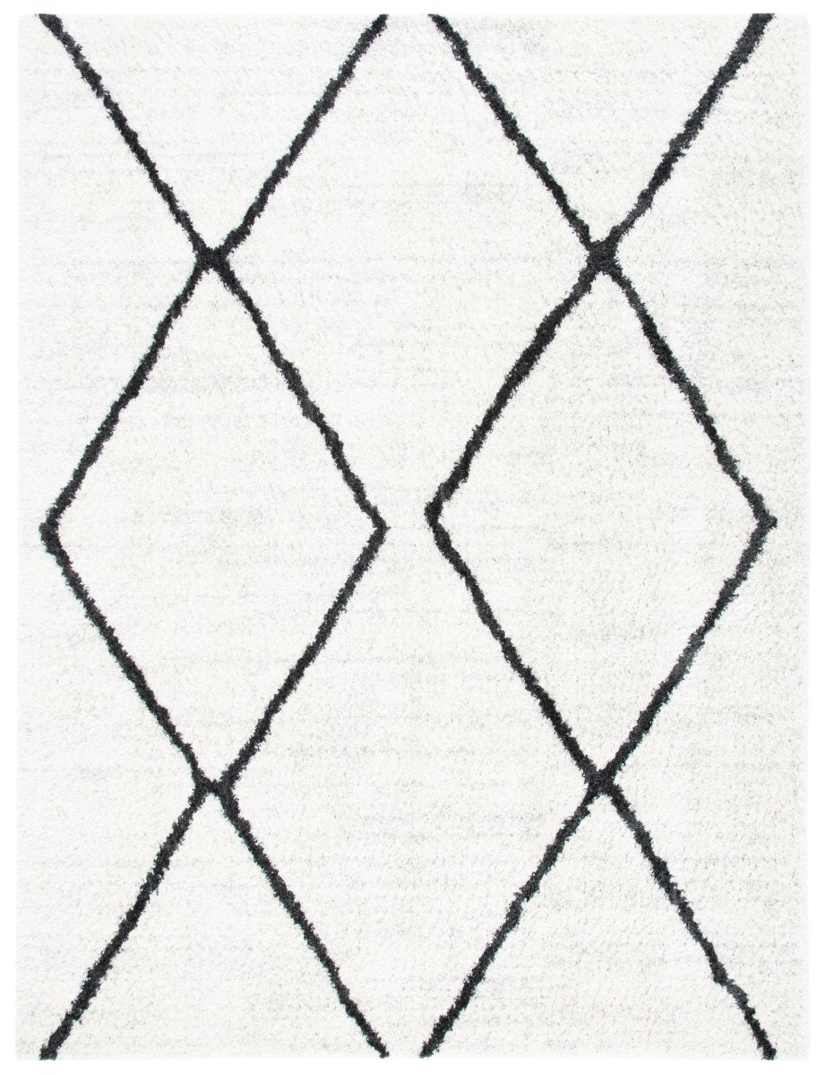 Safavieh August Shag Aug582F Ivory/Dark Grey Rugs.