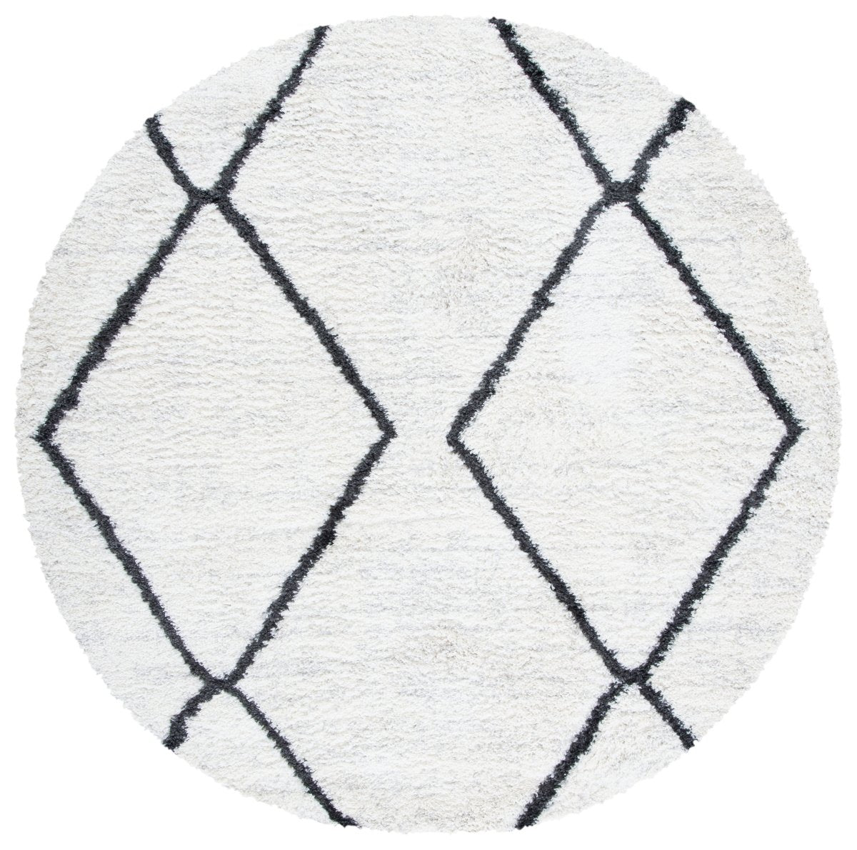 Safavieh August Shag Aug582F Ivory/Dark Grey Rugs.